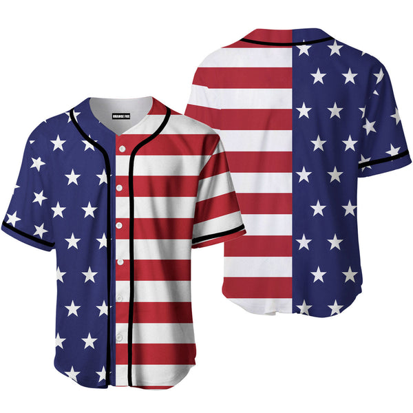 American Flag Baseball Jersey For Men & Women