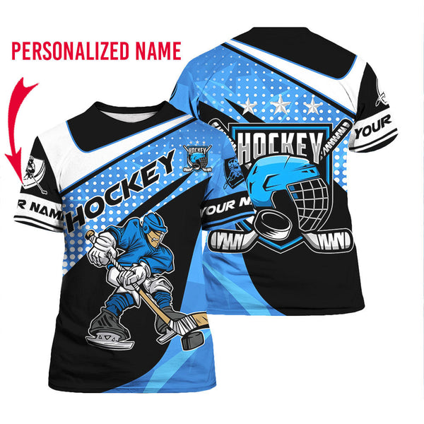 American Hockey Custom Name T Shirt For Men & Women