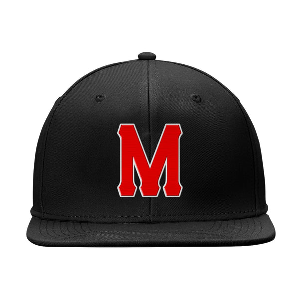 Custom Black Red And White Snapback Hat