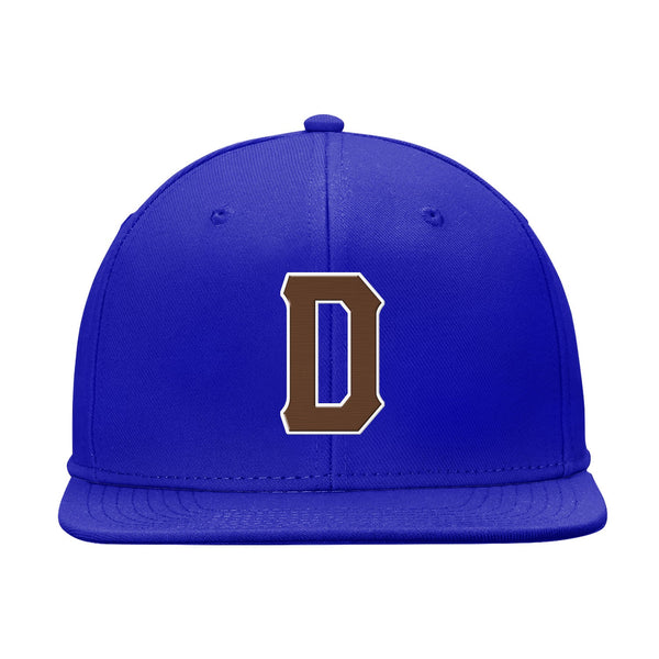 Custom Blue Brown And White Snapback Hat