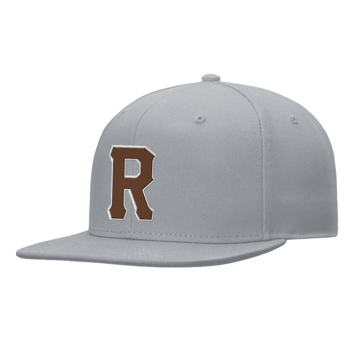 Custom Grey Brown And White Snapback Hat