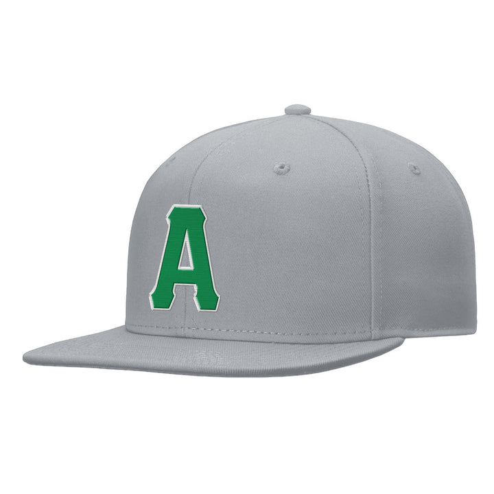 Custom Grey Green And White Snapback Hat
