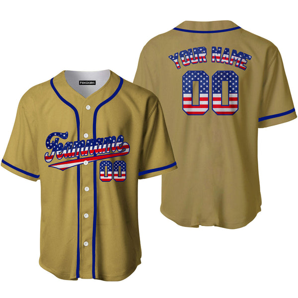 Custom Olive Retro American Custom Baseball Jerseys For Men & Women