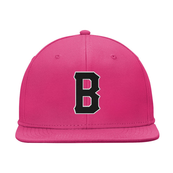 Custom Pink Black And White Snapback Hat