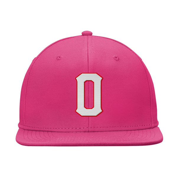 Custom Pink White And Red Snapback Hat