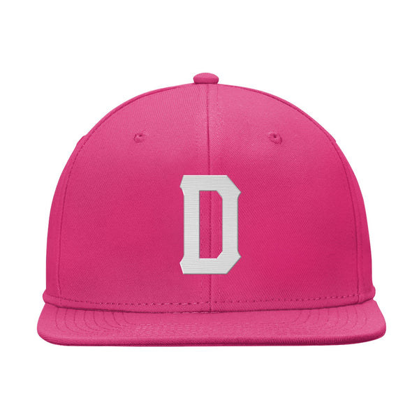 Custom Pink White Snapback Hat