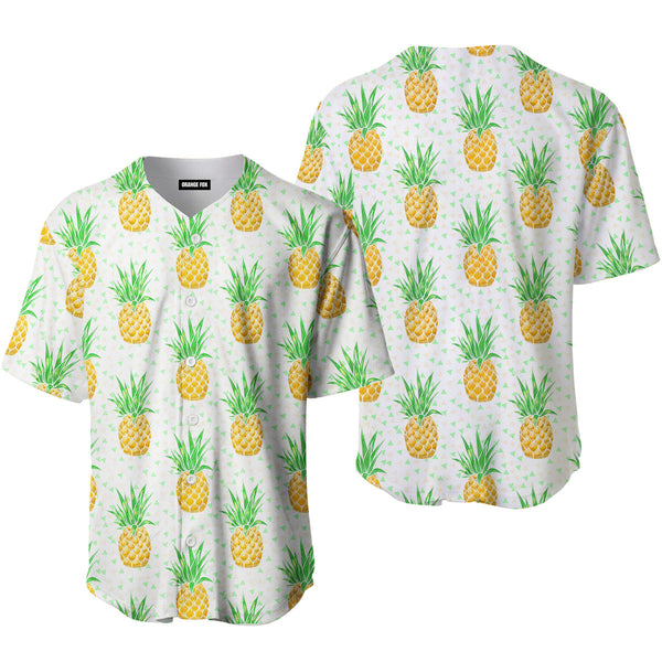 Pineapple Seamless Pattern Baseball Jersey