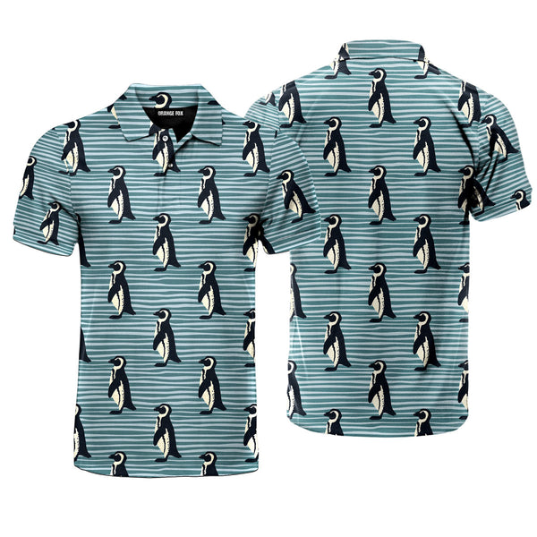 Blue Penguin Golf Polo Shirt For Men