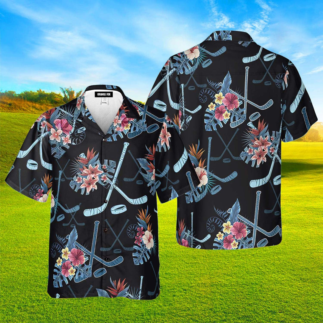 Hockey Tropical Hawaiian Shirt For Men & Women