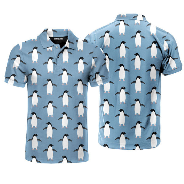 Blue Penguin Golf Polo Shirt For Men
