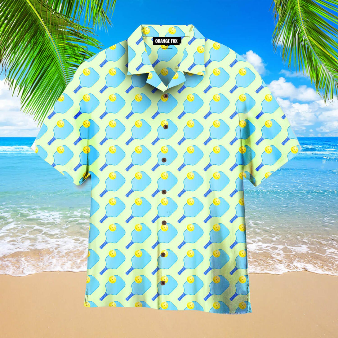 Pickleball Blue Nature Hawaiian Shirt For Men & Women
