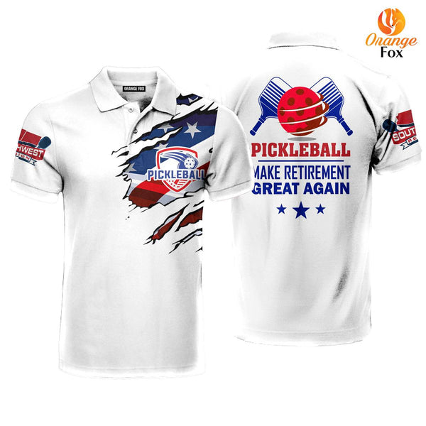Pickleball Make Retirement Great Again Polo Shirt For Men