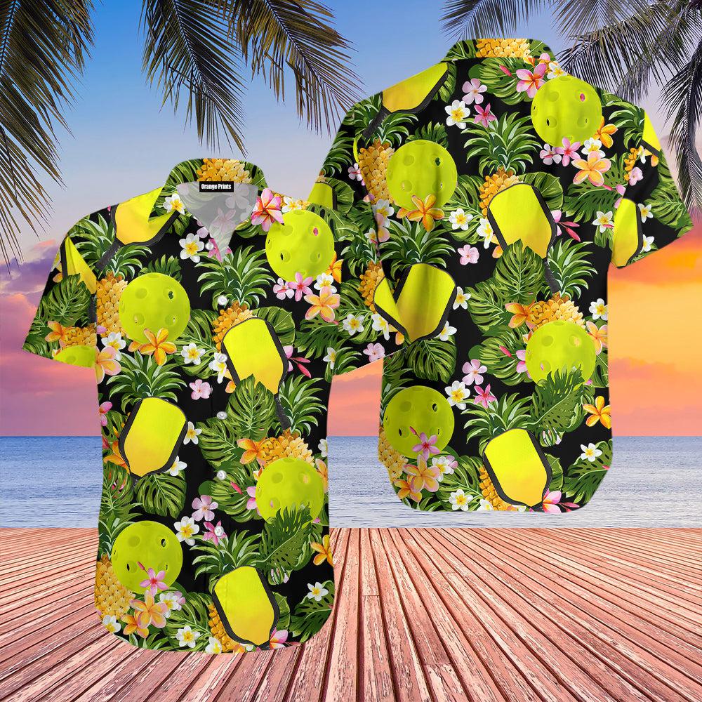 Pickleball Tropical Hawaiian Shirt For Men & Women
