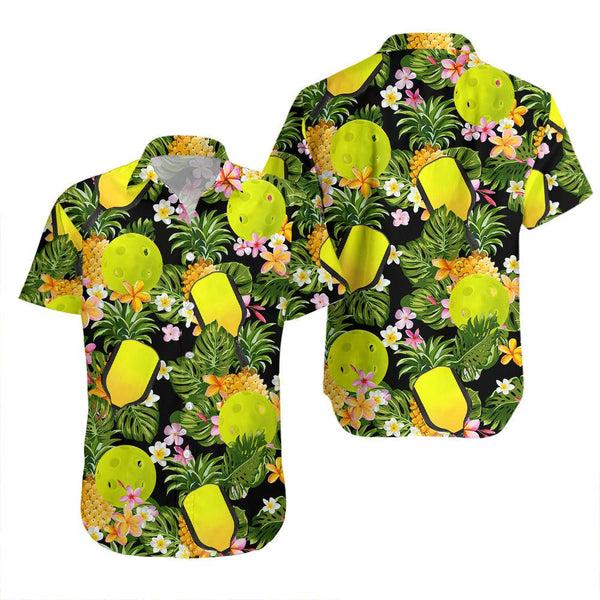 Pickleball Tropical Hawaiian Shirt For Men & Women