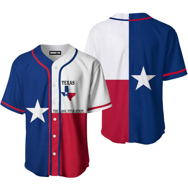 Texas Flag Baseball Jersey For Men & Women