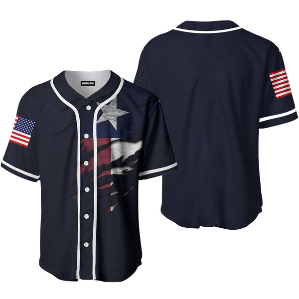 Texas Flag Baseball Jersey For Men & Women