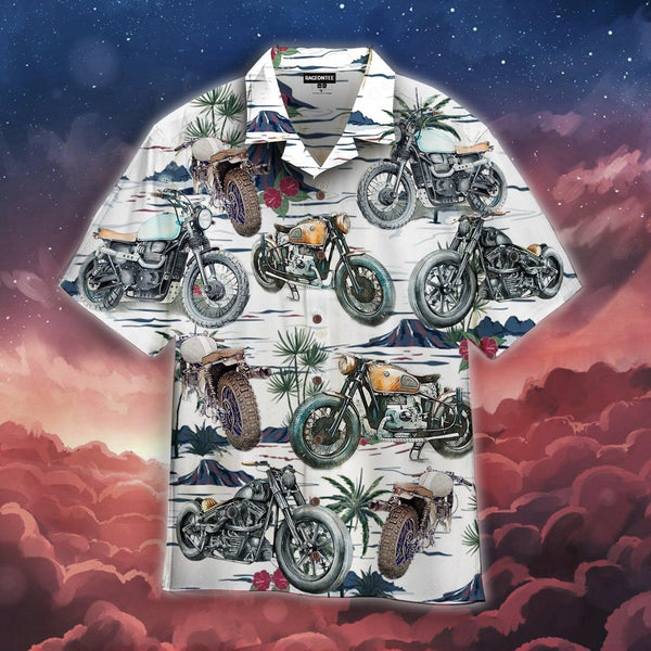 Amazing Retro Motocycle Hawaiian Shirt For Men & Women