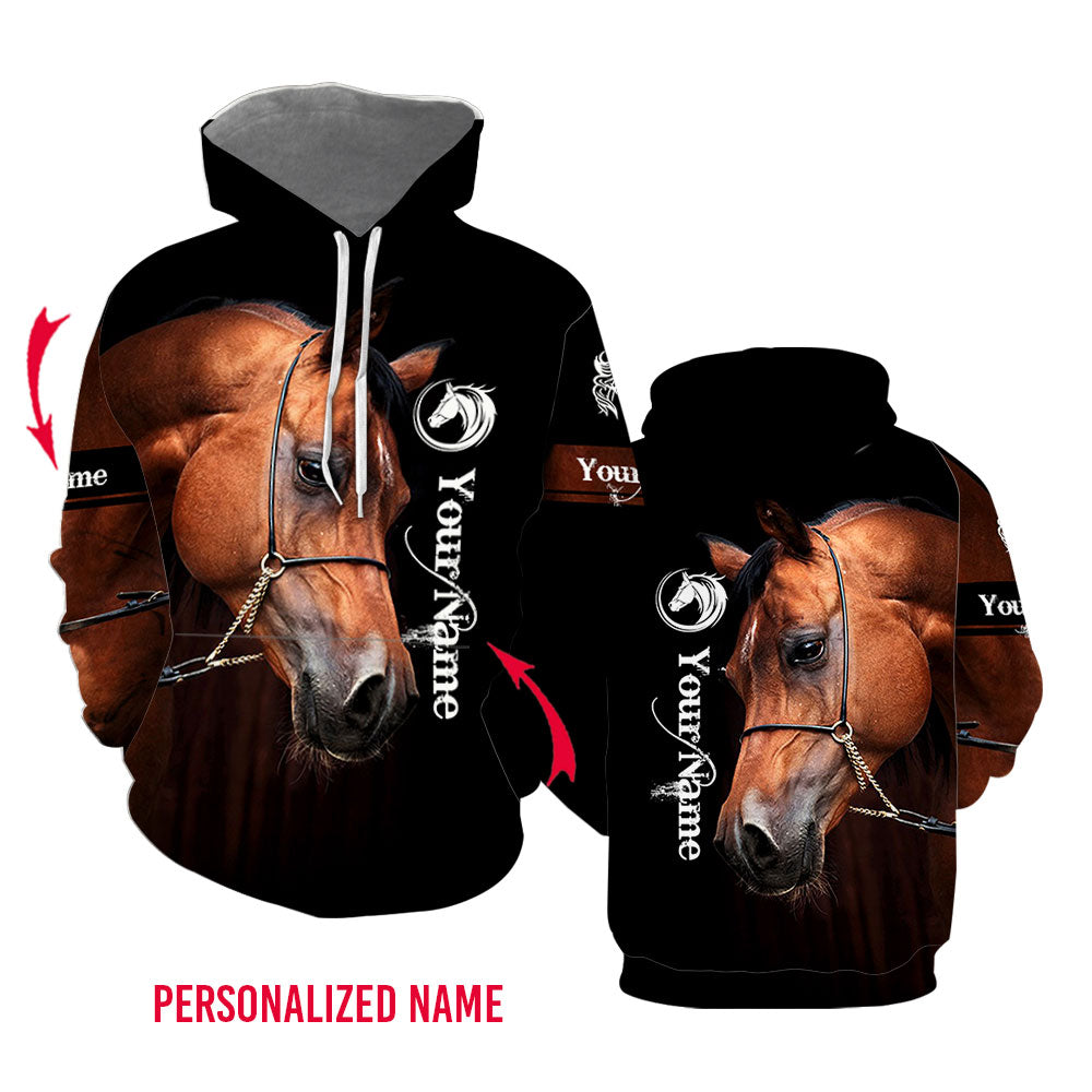 Arabian Horse Custom Name Hoodie For Men & Women