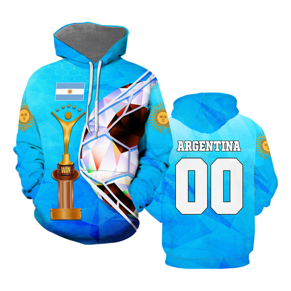 Argentina Football World Cup Hoodie For Men & Women
