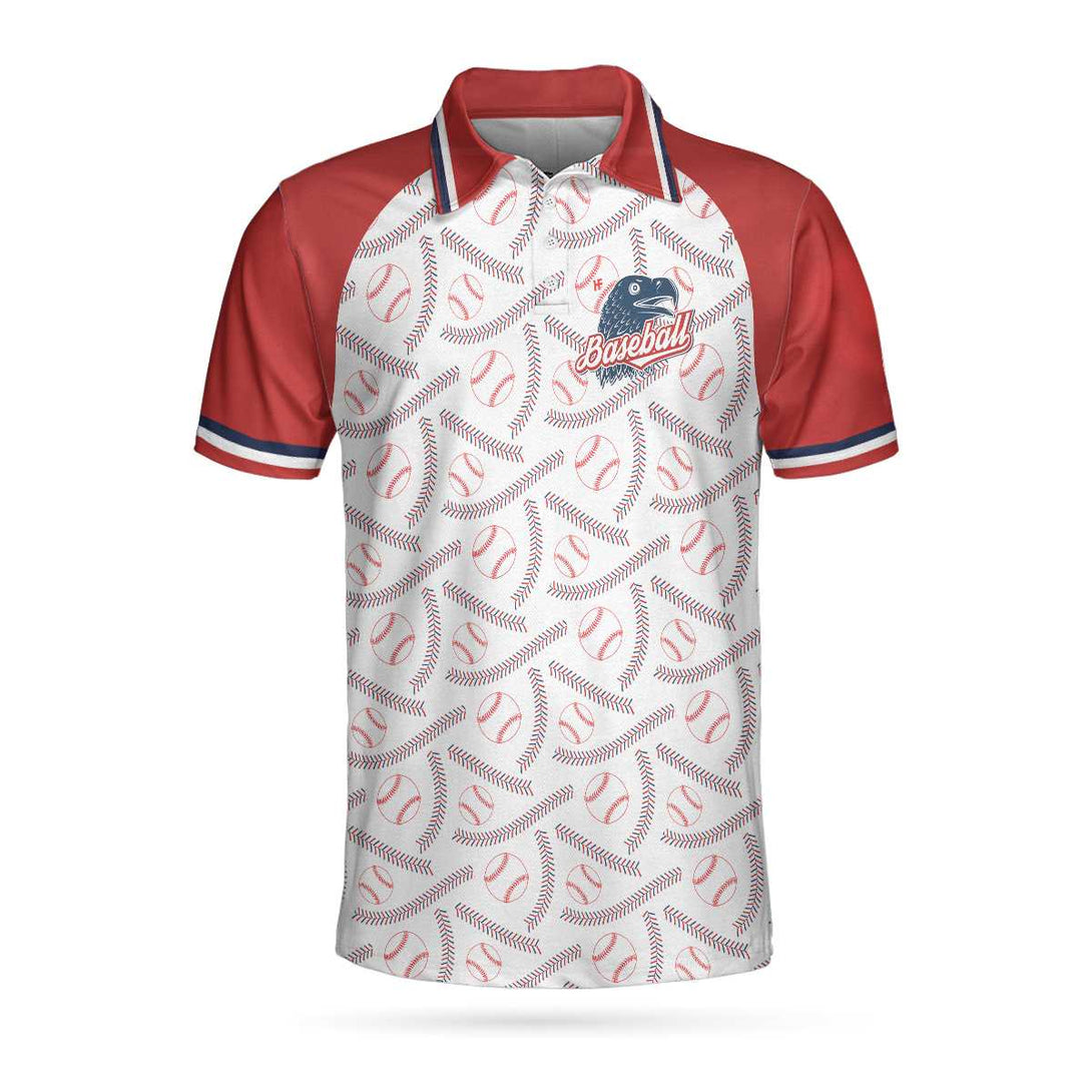 Baseball And Patriot Polo Shirt For Men