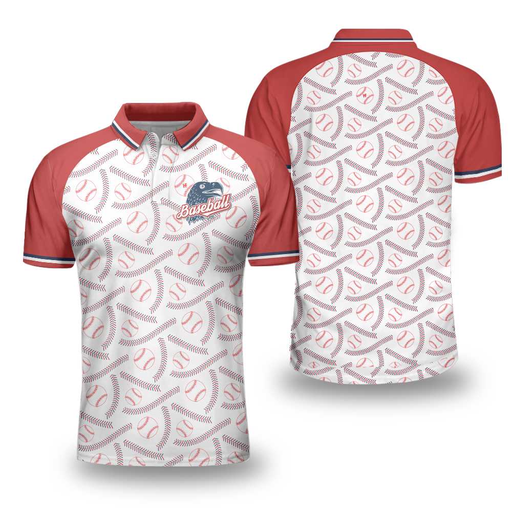 Baseball And Patriot Polo Shirt For Men