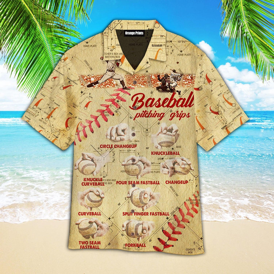 Baseball Pitching Grips Hawaiian Shirt For Men & Women