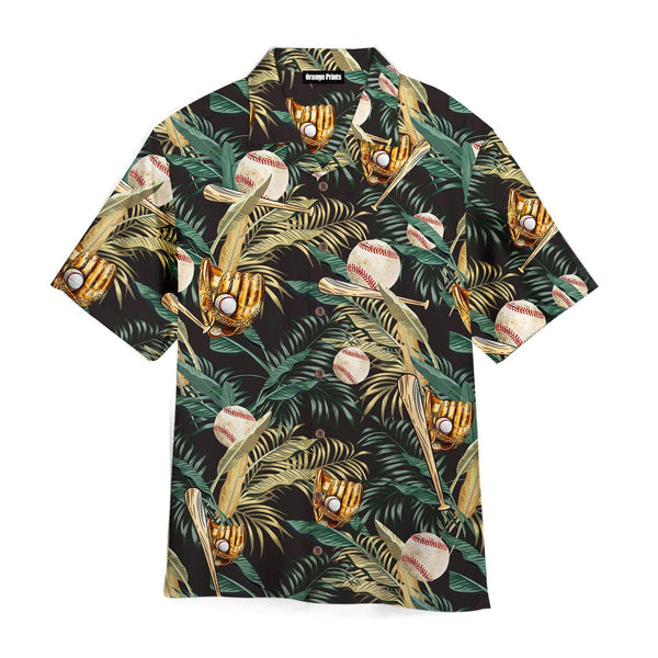 Baseball Tropical Green Hawaiian Shirt For Men & Women