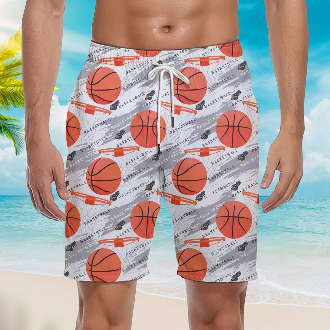 Basketball Lover Beach Shorts For Men