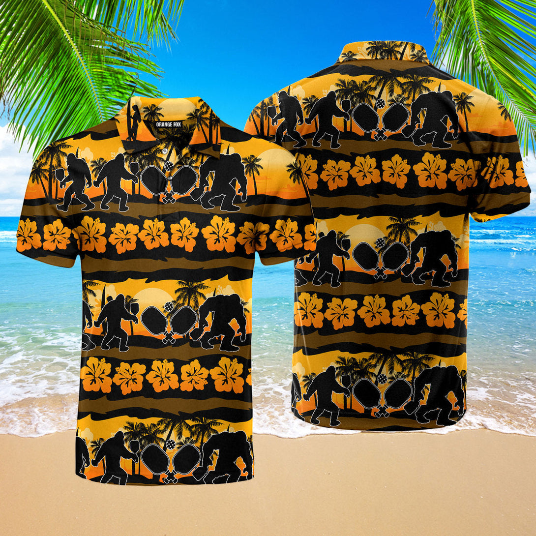 Bigfoot Pickleball - Gift For Animal Lovers, Pickleball Lovers - Nature Beach - Polo For Man Polo Shirt For Men