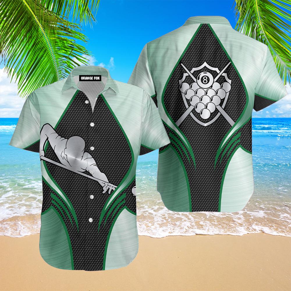 Billiards Green Hawaiian Shirt For Men & Women