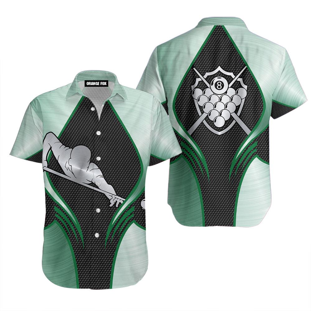 Billiards Green Hawaiian Shirt For Men & Women