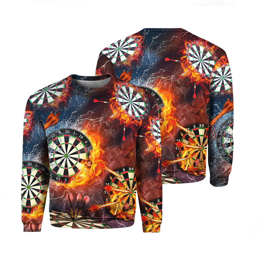 Born to Play Darts Crewneck Sweatshirt For Men & Women