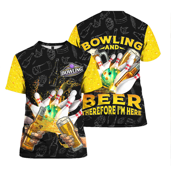 Bowling And Beer T-Shirt For Men & Women