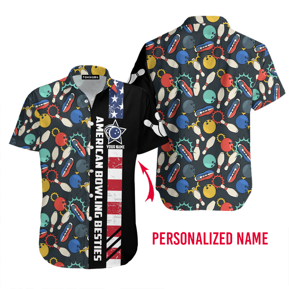 Bowling Besties This Is How I Roll Custom Name Hawaiian Shirt For Men & Women