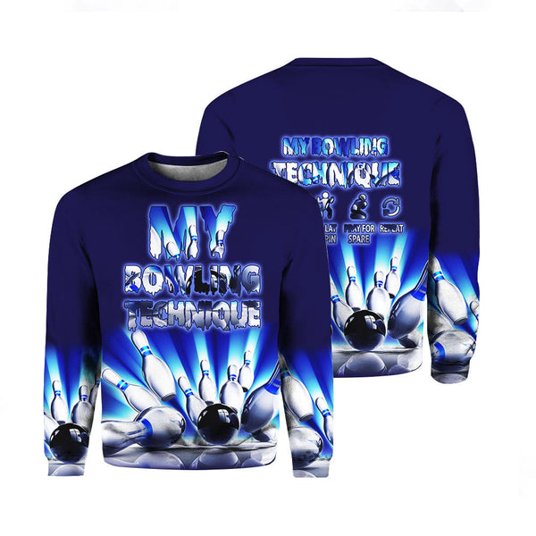 Bowling Game Crewneck Sweatshirt For Men & Women