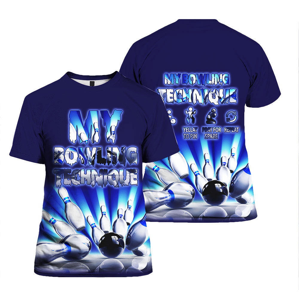 Bowling Game T-Shirt For Men & Women