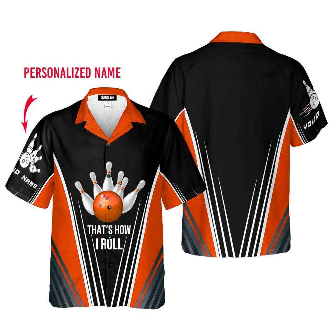 Bowling Gamer That's How I Roll Custom Name Hawaiian Shirt For Men & Women