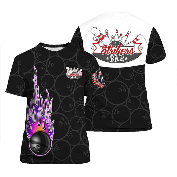 Bowling In Fire T-Shirt For Men & Women