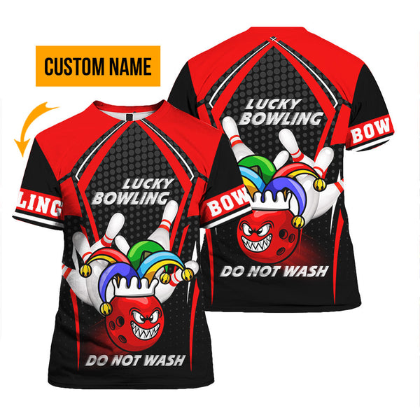 Bowling Mardi Gras Custom Name T Shirt For Men & Women