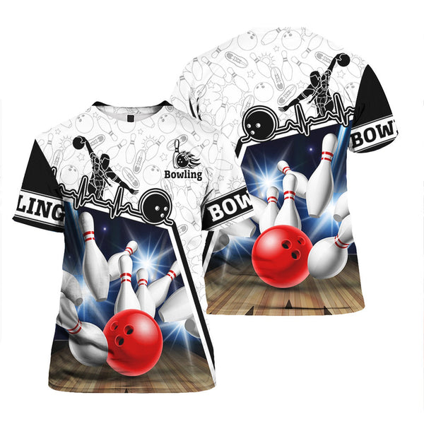Bowling Rolling Game T-Shirt For Men & Women