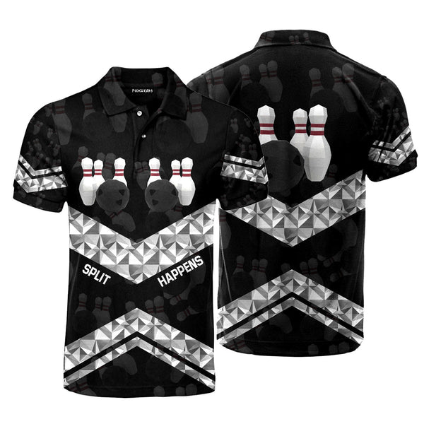 Bowling Split Happens Sport Lover Polo Shirt For Men