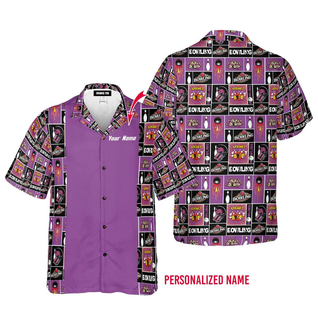 Bowling V2 Custom Name Hawaiian Shirt For Men & Women