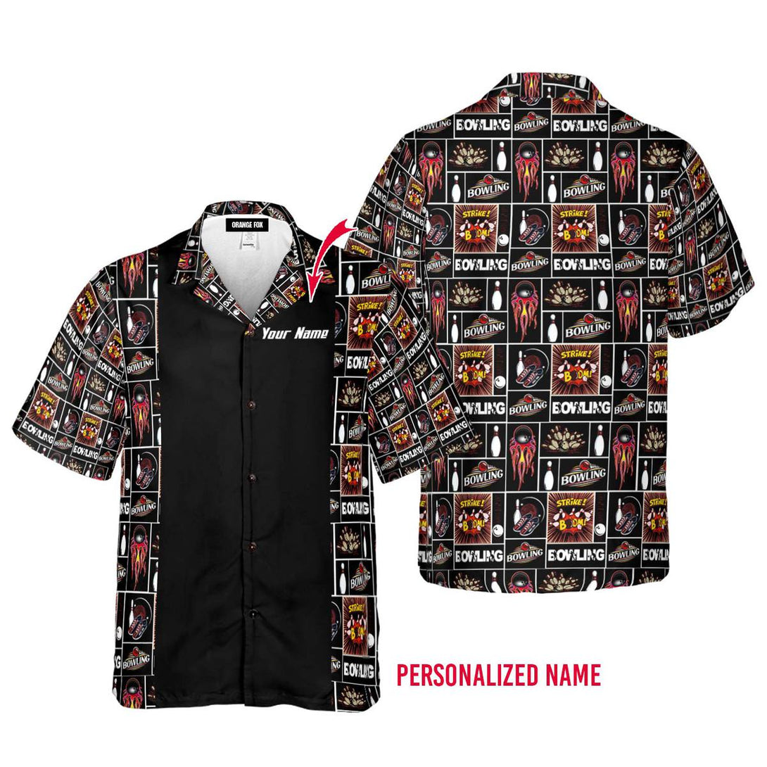 Bowling V2 Custom Name Hawaiian Shirt For Men & Women