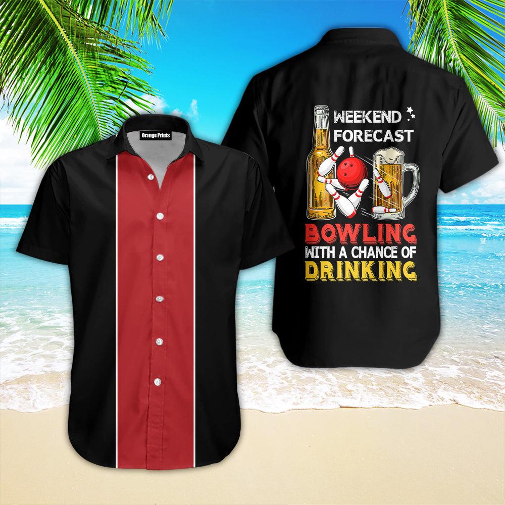 Bowling Weekend Forecast Hawaiian Shirt For Men & Women
