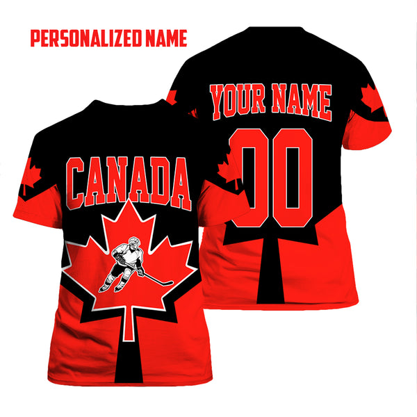 Hockey Canada Custom Name T Shirt For Men & Women