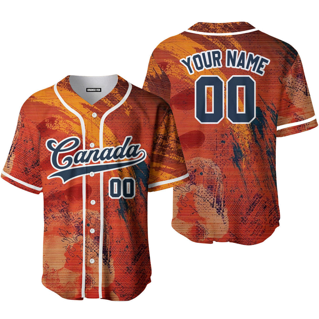 Canada Colorful Blue White Custom Name Baseball Jerseys For Men & Women