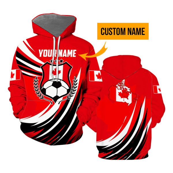 Canada We Will Be The Champion Football Custom Name Hoodie For Men & Women