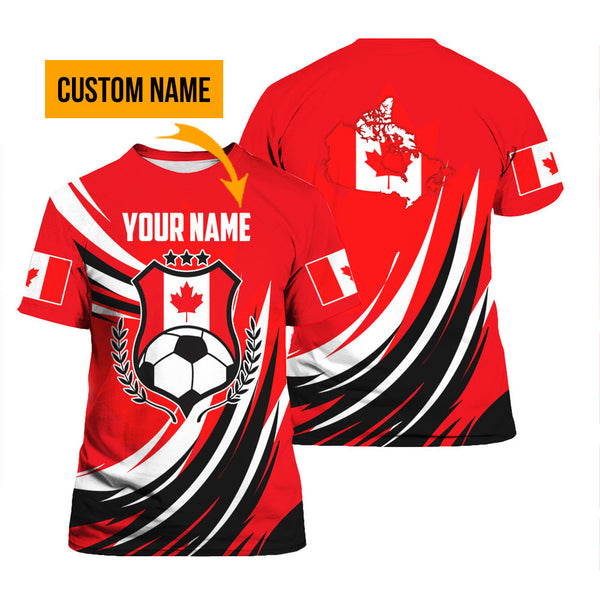 Canada We Will Be The Champion Football Custom Name T Shirt For Men & Women