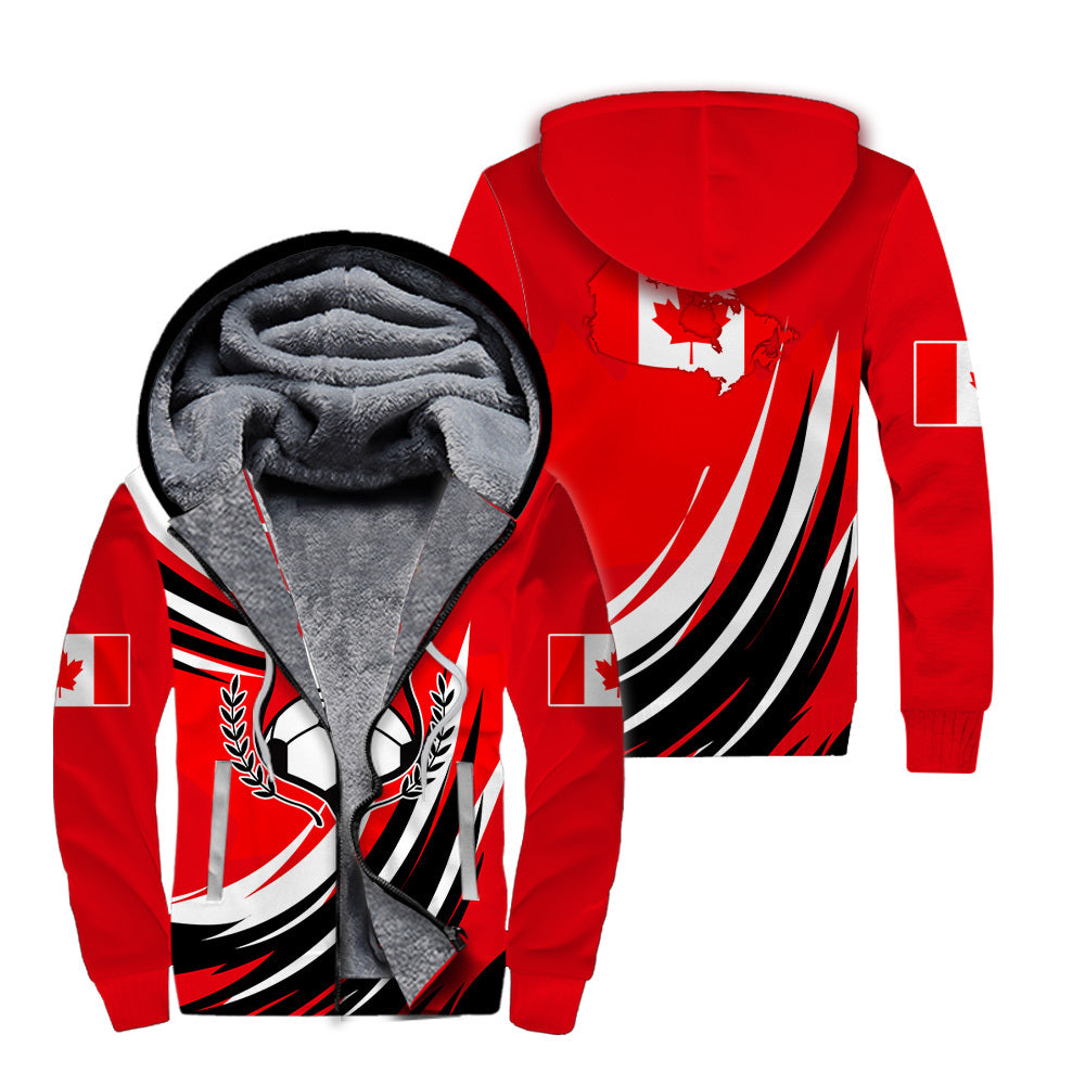 Canada We Will Be The Champion Football Fleece Zip Hoodie For Men & Women