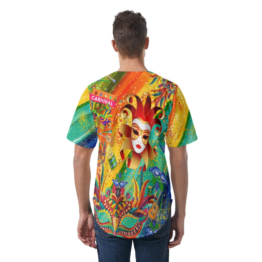 Carnival Mardi Gras Aloha Baseball Jersey For Men & Women